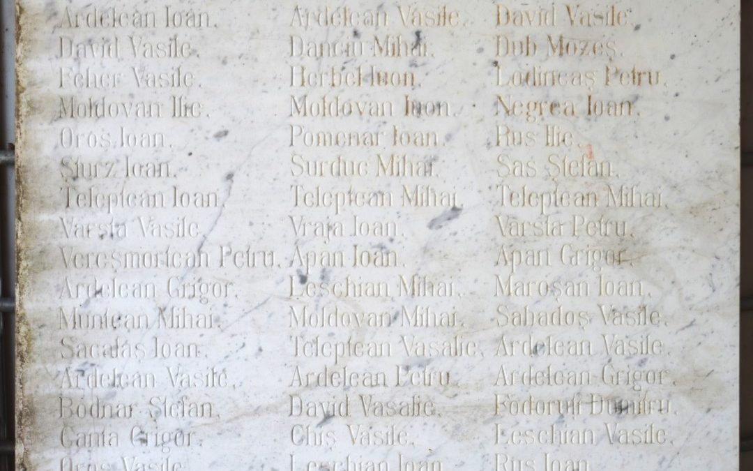 Vadu Izei – Placă Comemorativă a Eroilor din Primul Război Mondial